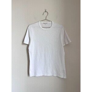 ALEX MILL Men's Slub Cotton Standard T-Shirt in White Size SMALL